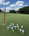 Expositores para bolas de golf